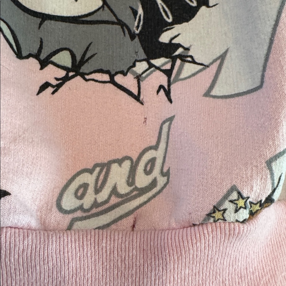 Pink Cartoon Character Hoodie Tom & Jerry Size L (CL) - Picture 8 of 12